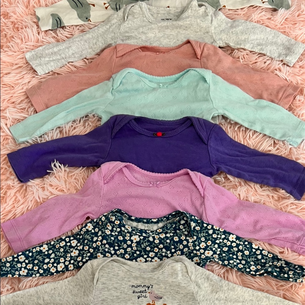 3 month long sleeve onsies!